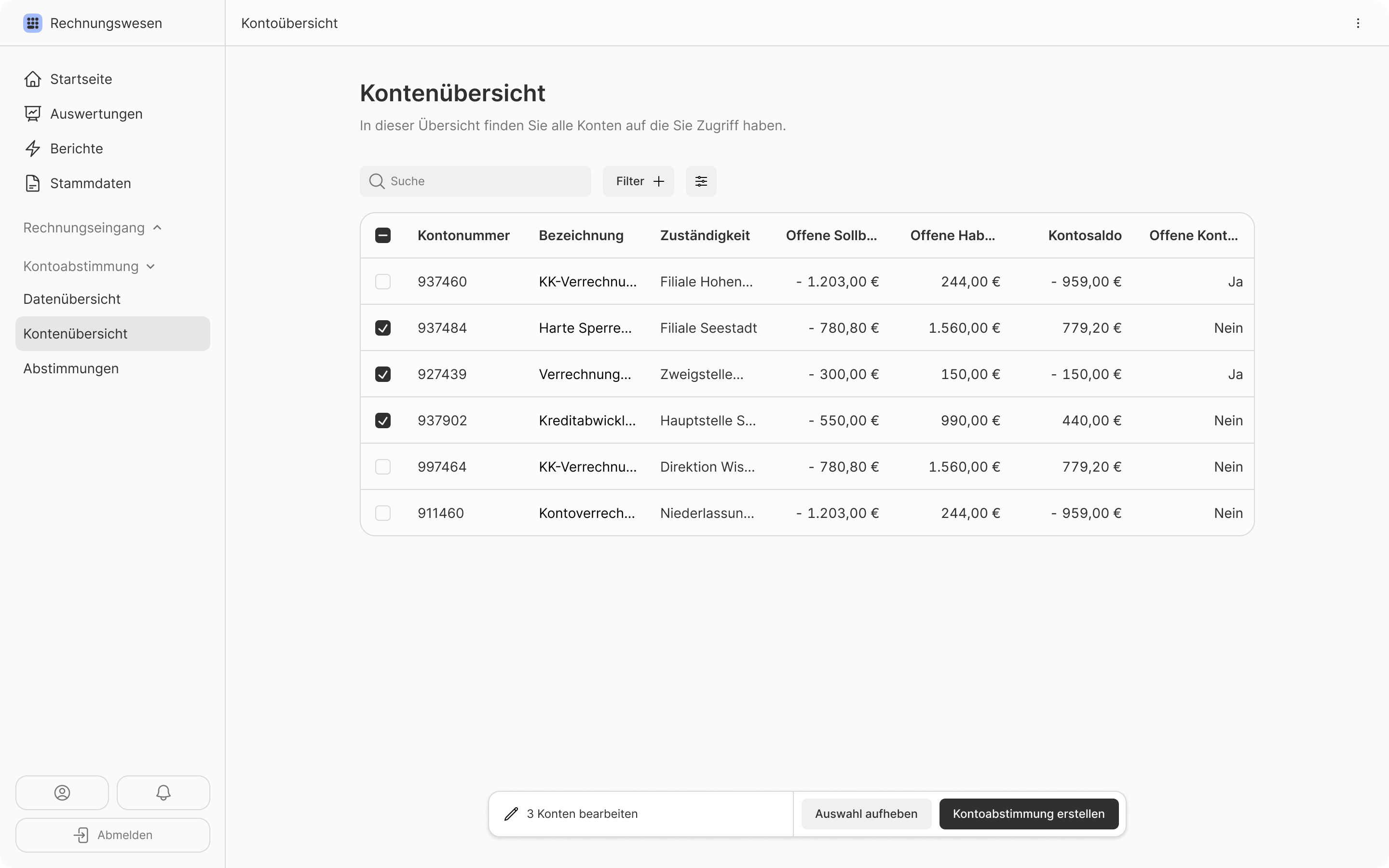 Kontoabstimmung