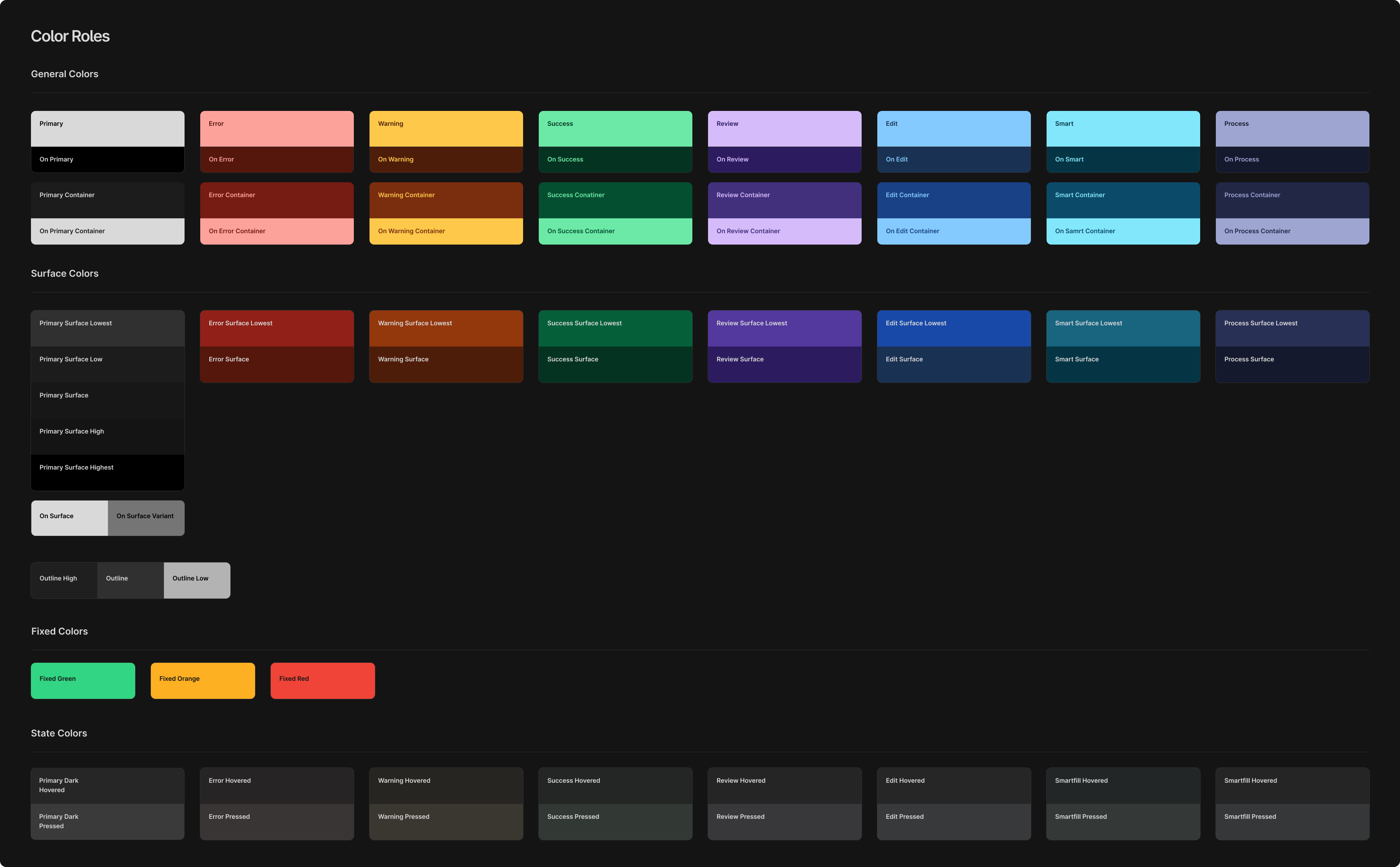 Color Roles im Dark Mode
